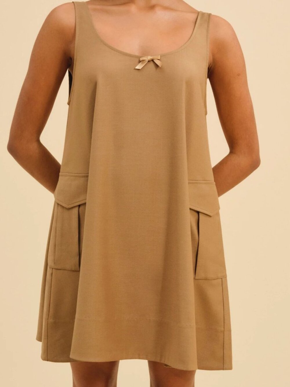 For Love and Lemons Elanah Mini Dress Extra Small Camel